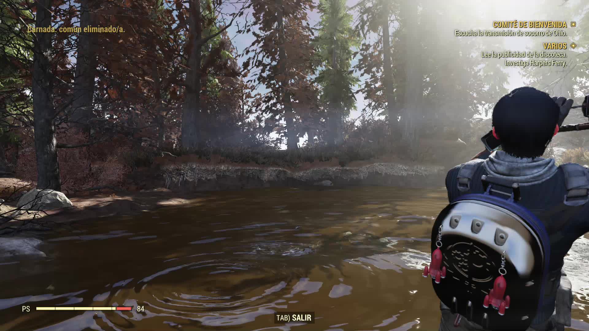 Fallout76 - Pescando en el Lago Eloise