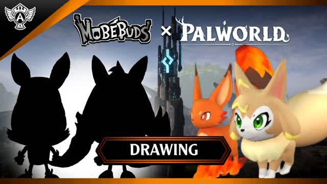 Drawing: Palworld - Foxparks and Vixy (Mobebuds Style) HD PAL High Tone
