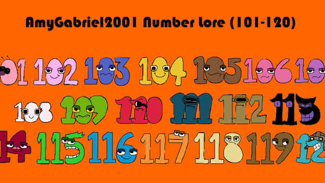 AmyGabriel2001 Number Lore (101-120)