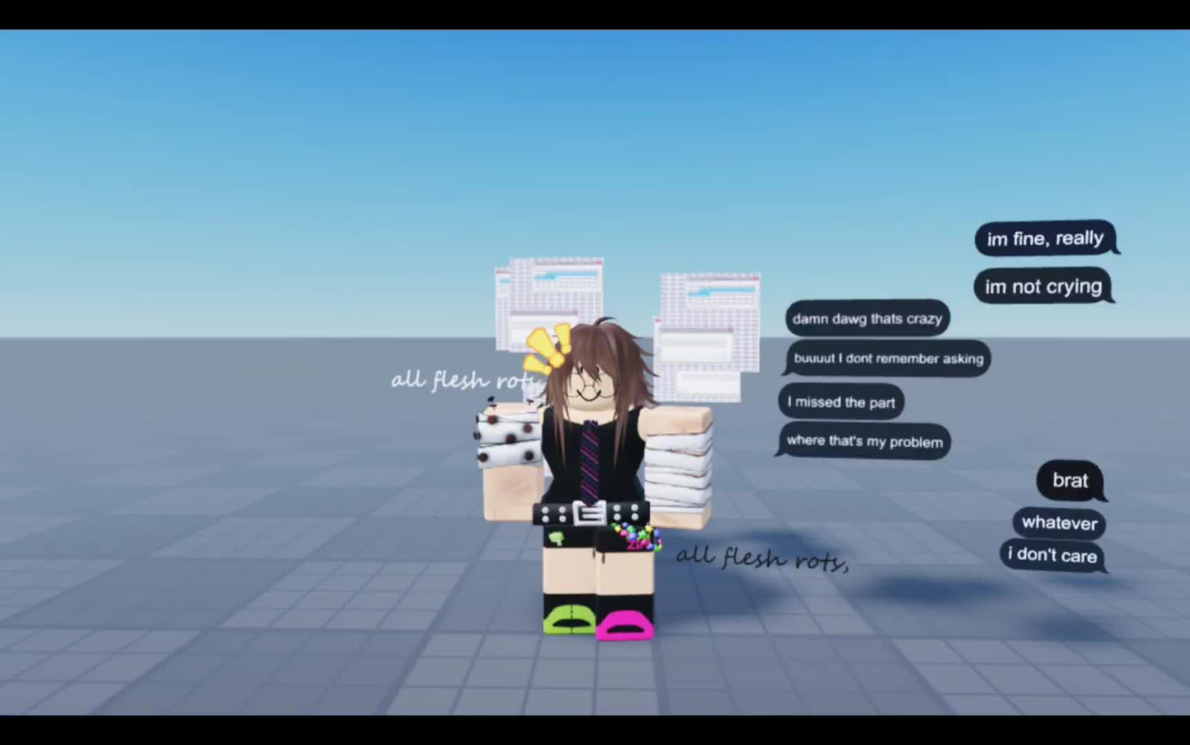 "your still my friend, right?"