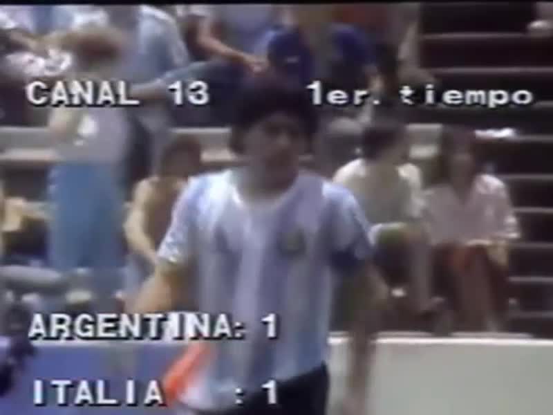 Diego Armando Maradona Gol 1986 "La mano de dios" Historico Futbol