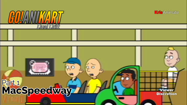 Part 1 - MacSpeedway | Go!AniKart: Dual Drift - 2v2: JJ and Cody vs Caillou and Cody