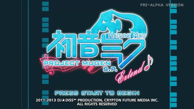 Hatsune Miku: Project MUGEN S.P. extend PRE-ALPHA (WORK IN PROGRESS)