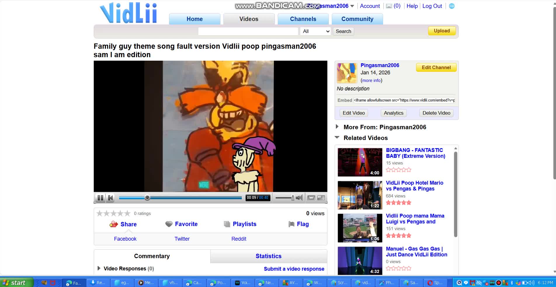 Family Guy theme Song fault Version invideo.ai VidLii Poop Pingasman2006 Sam i am edition