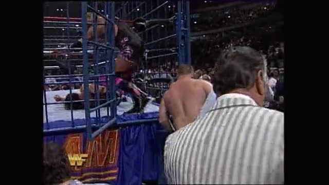 Summerslam 1994 - Bret Hart vs. Owen Hart (WWE Title Steel Cage Match) PART 2