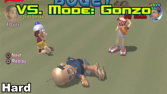 Everybody's Golf (PS2) - VS. Mode Playthrough: Gonzo (Hard)