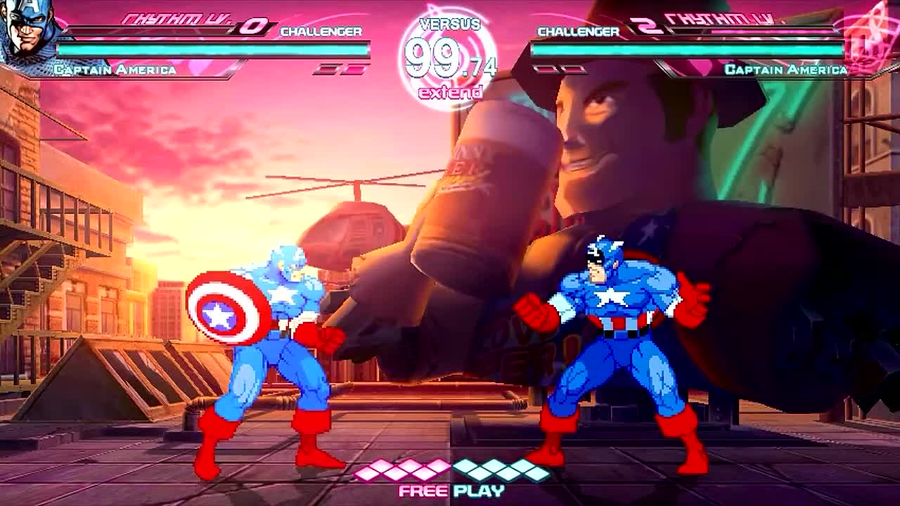 Dissidia MUGEN 1.0 HD - Ax's Half-Assed Creations #5: Captain "Half-Assed" murica