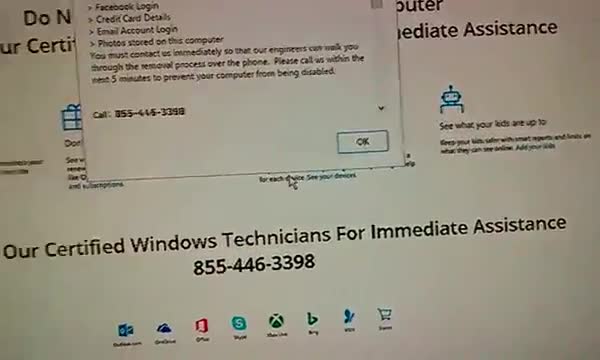 Computer scam on Windows 7, freezed and crashed firefox LOL - 10/23/2016