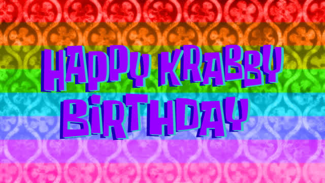 Happy Krabby Birthday Titlecard Leaked!!