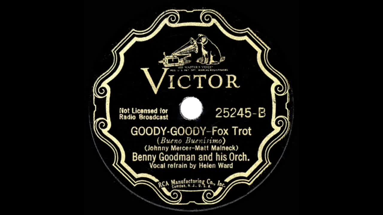 Goody-Goody. 1936 Song Hit. Benny Goodman and his Orchestra. (1936)