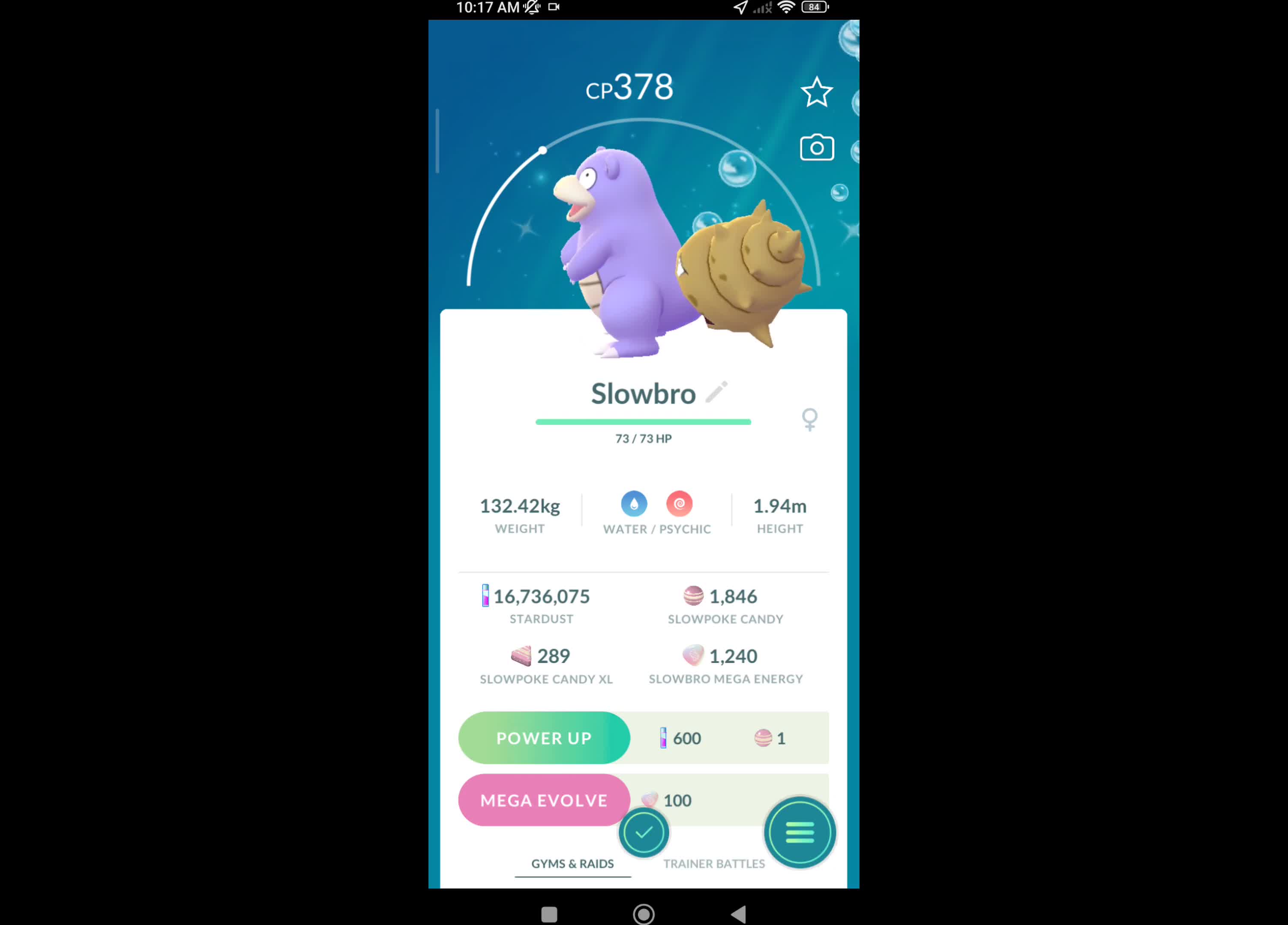 Pokémon GO-Shiny Slowbro