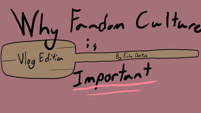Why Fandom Culture is Important Vlog Edition