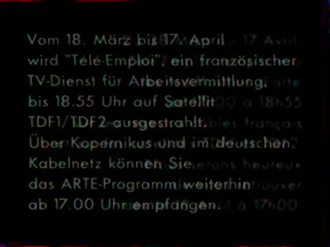 [Spécial 32e anniversaire] Arte (France) - Continuité & Fermeture Antenne (Avril 14, 1994)