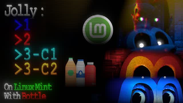 Jolly 1, 2, 3 - Chapter 1 & Chapter 2 on Linux Mint with Bottle. (fr/en)