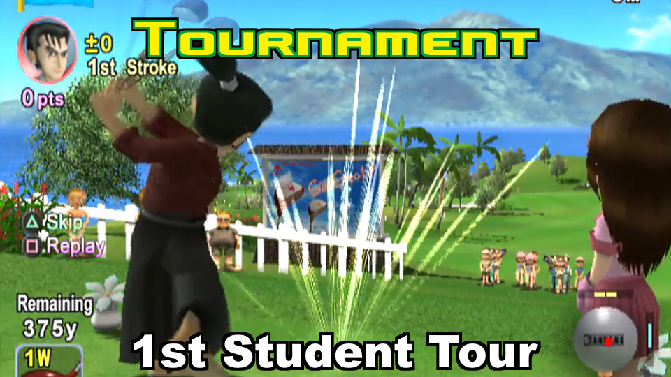 Everybody's Golf (PS2) - 1st Student Tour: Aloha Beach Resort