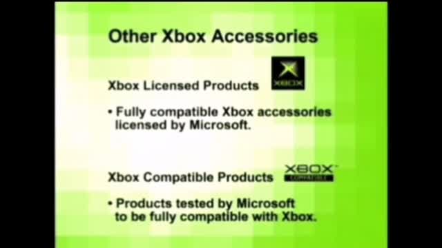 Original xbox accessories commercial