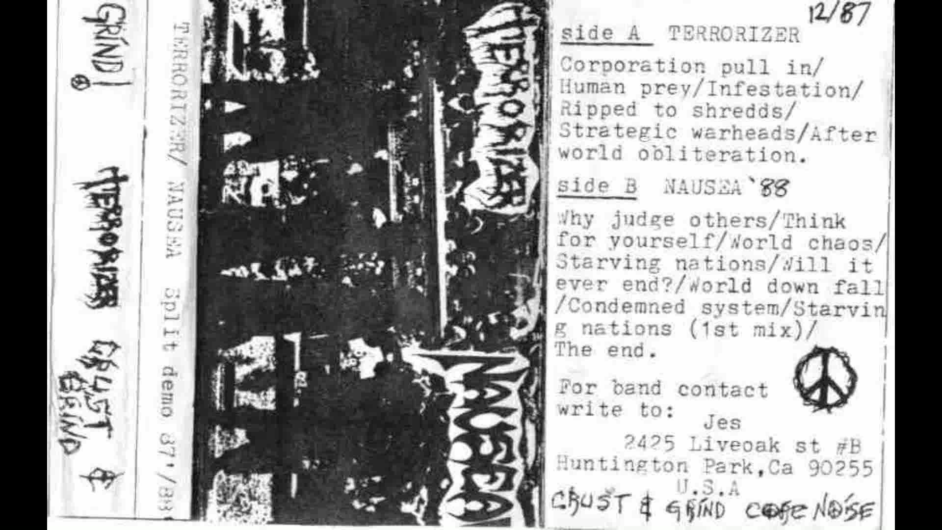 Terrorizer / Nausea - Split Demo 87/88 (Full Split Demo)