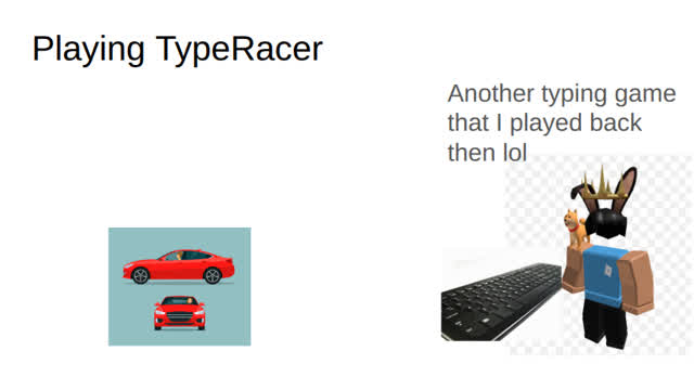 Playing TypeRacer